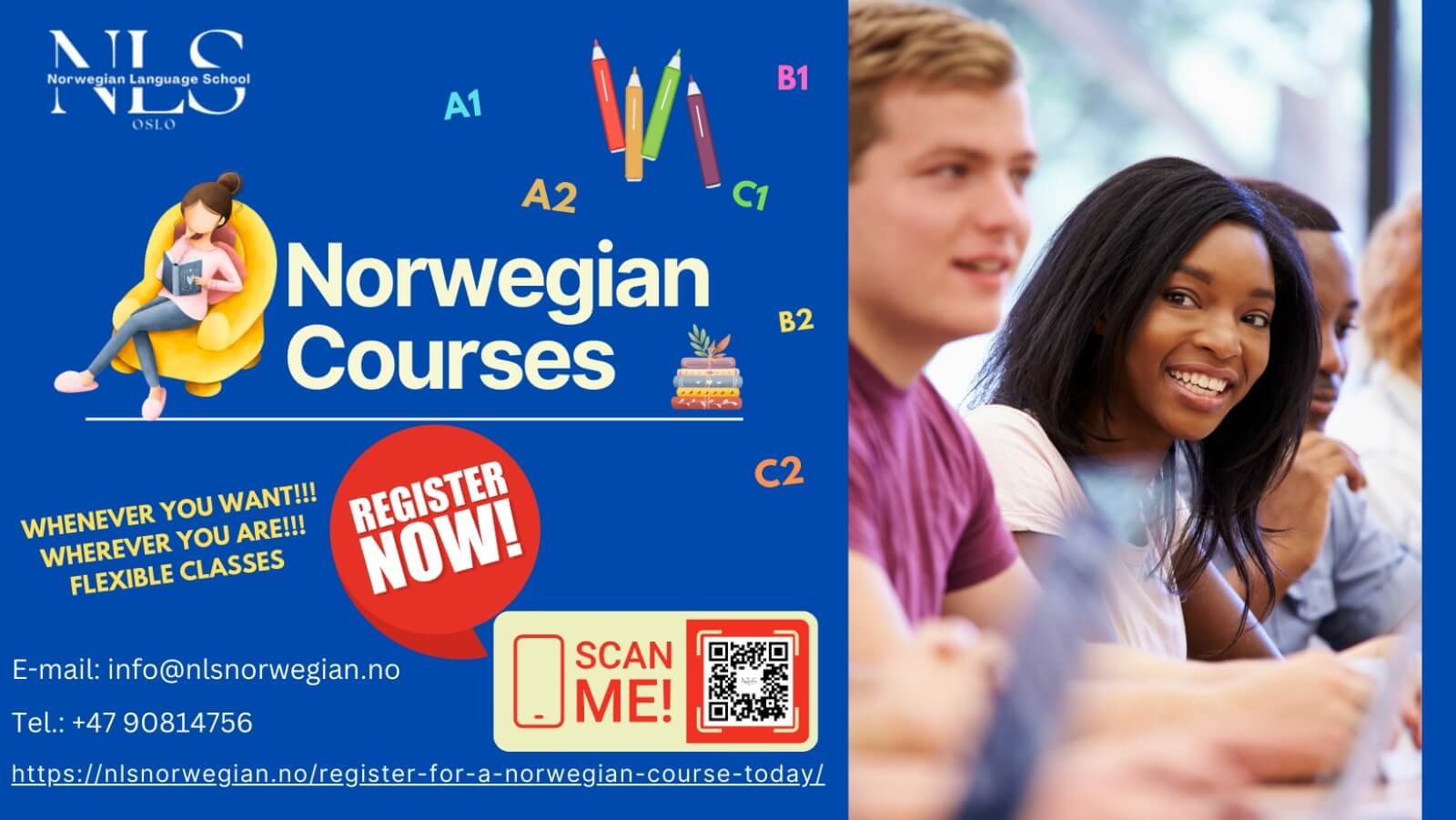 Register For A Norwegian Course Today!