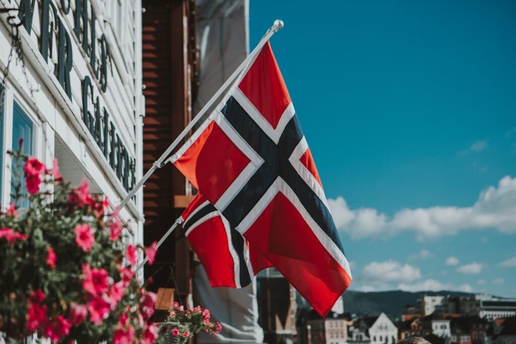 Photo norway flag
